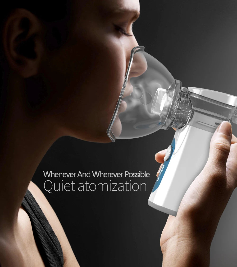 KIUZOU Mesh Nebulizer المحمول 🌬️ جهاز
حل سريع وفعال لتخفيف أعراض الربو والحساسية والتنفس الصعب للأطفال والكبار 💙

🔇 تشغيل هادئ جد