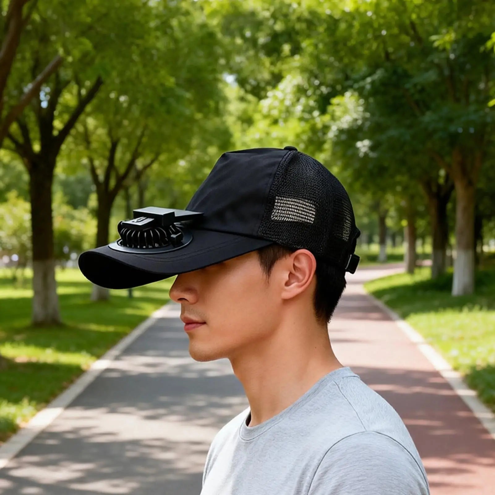 🧢☀️ Beat The Heat Anywhere!Solar Cooling Fan Hat with UV Protection ❄️