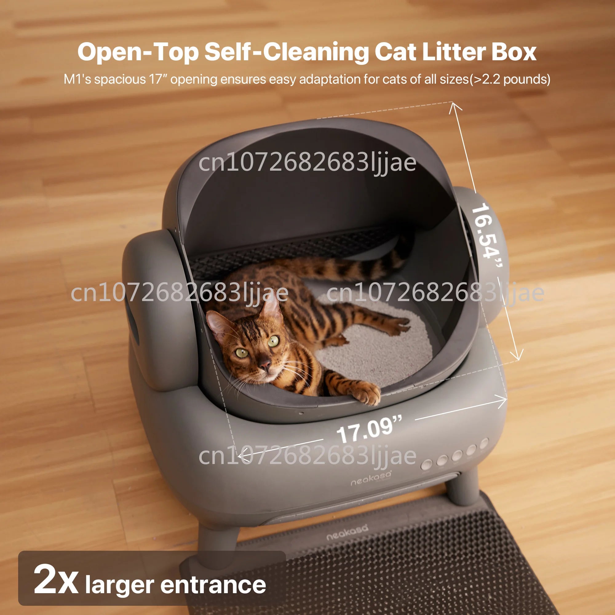 Neakasa M1 Self-Cleaning Cat Litter Box – راحة كاملة لك ونظافة ذكية لقطتك بدون مجهود! 🐱✨