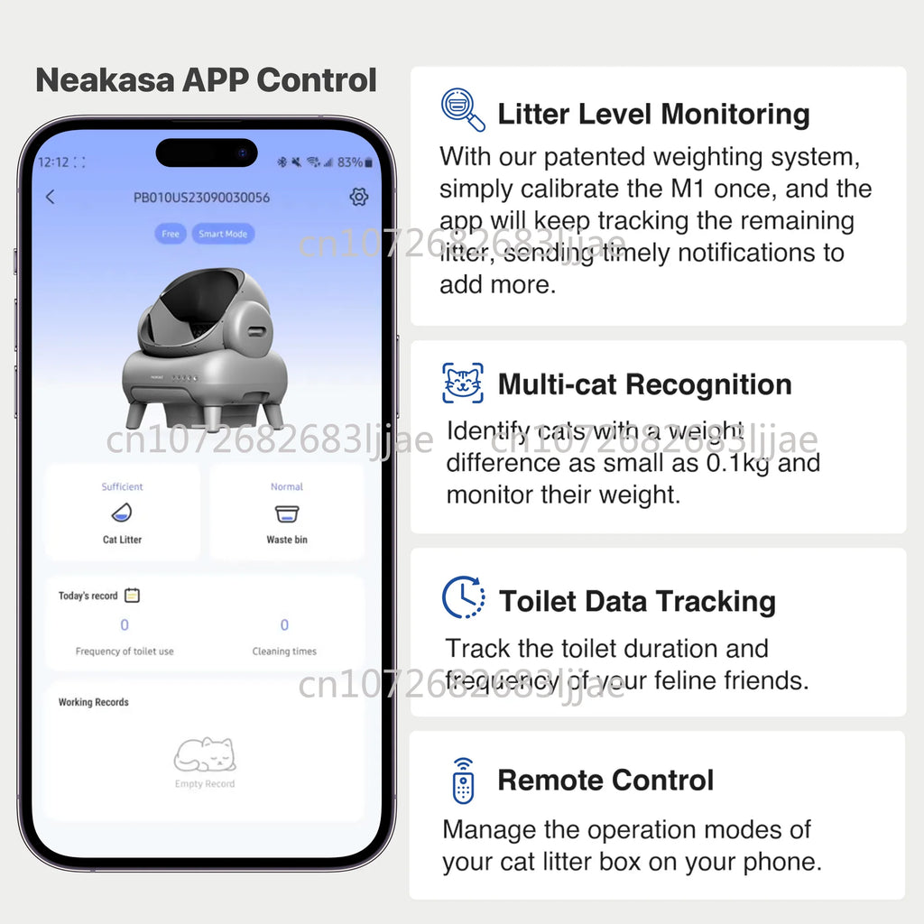 Neakasa M1 Self-Cleaning Cat Litter Box – راحة كاملة لك ونظافة ذكية لقطتك بدون مجهود! 🐱✨