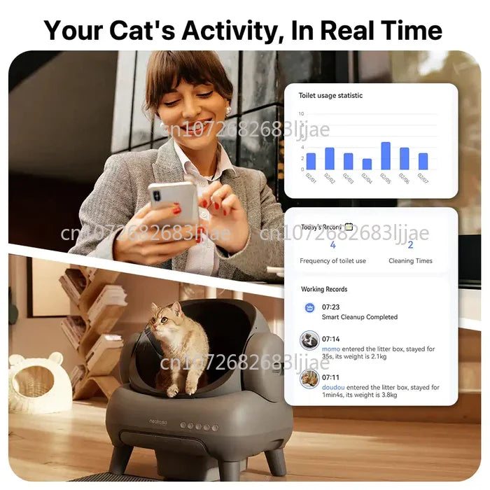 Neakasa M1 Self-Cleaning Cat Litter Box – راحة كاملة لك ونظافة ذكية لقطتك بدون مجهود! 🐱✨