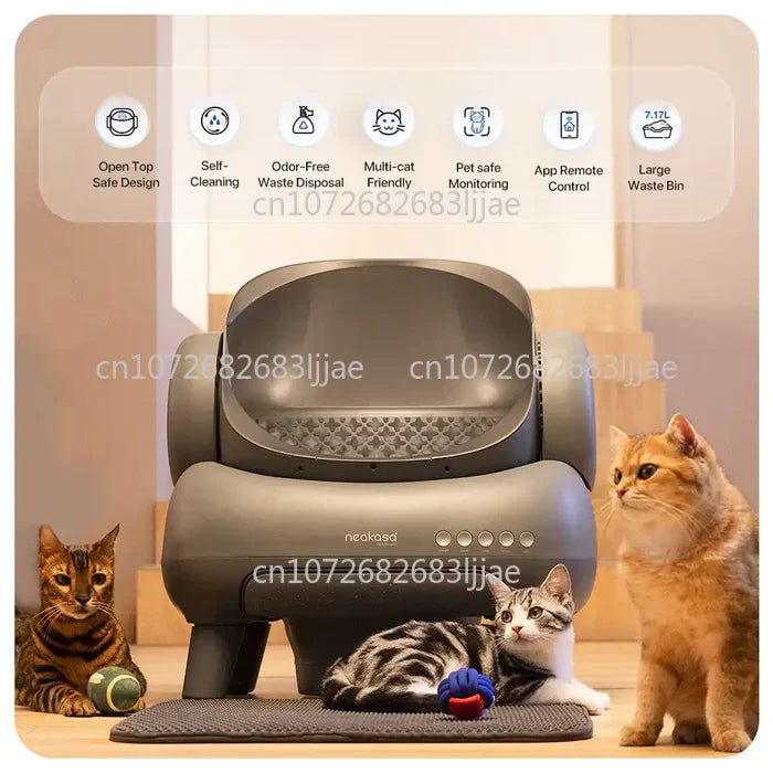 Neakasa M1 Self-Cleaning Cat Litter Box – راحة كاملة لك ونظافة ذكية لقطتك بدون مجهود! 🐱✨