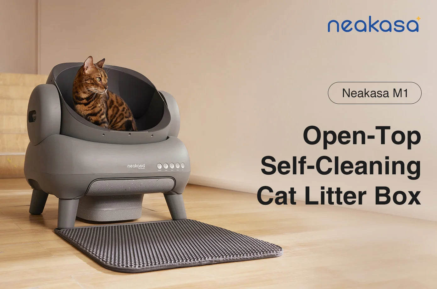 Neakasa M1 Self-Cleaning Cat Litter Box – راحة كاملة لك ونظافة ذكية لقطتك بدون مجهود! 🐱✨