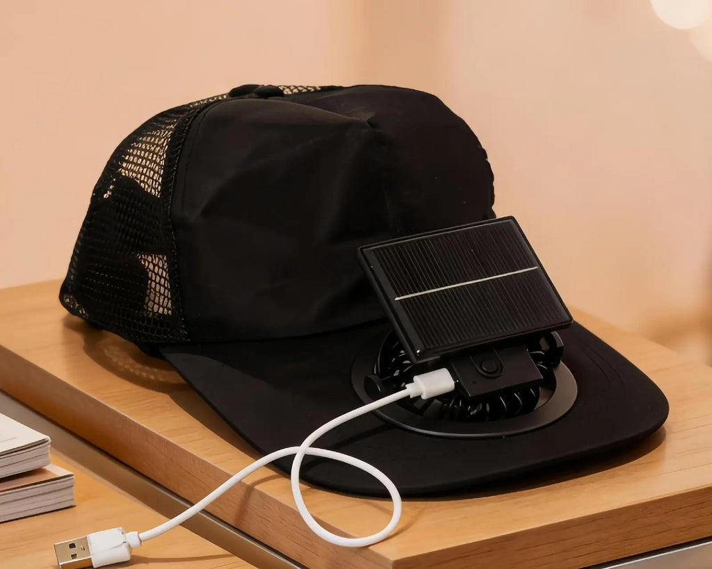 🧢☀️ Beat The Heat Anywhere!Solar Cooling Fan Hat with UV Protection ❄️